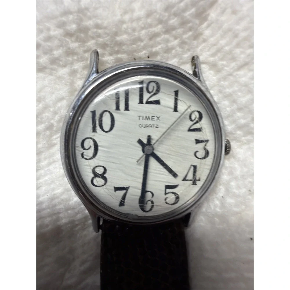 Vintage TIMEX Mercury Easy Reader Taiwan Men's 34mm Watch Movement PARTS REPAIR